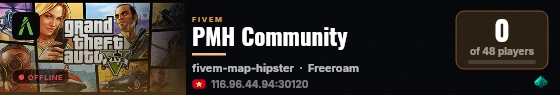 PMH Community live status badge