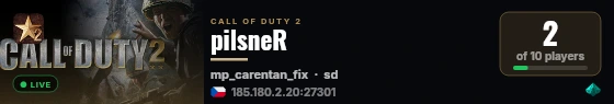pilsneR live status badge