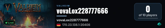 vovaLox228777666 live status badge