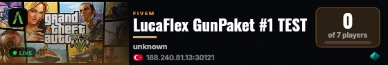 LucaFlex GunPaket #1 TEST live status badge