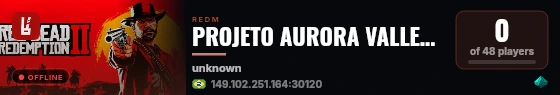 PROJETO AURORA VALLEY - SERVIDOR EM DESENVOLVIMENTO live status badge