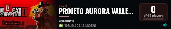 PROJETO AURORA VALLEY - SERVIDOR EM DESENVOLVIMENTO live status badge