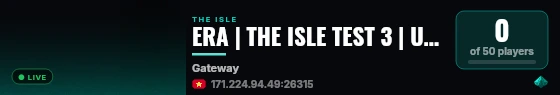 ERA | THE ISLE TEST 3 | UNIFIED CORE live status badge