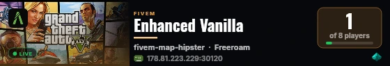 Enhanced Vanilla live status badge