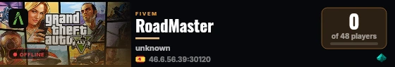 RoadMaster live status badge
