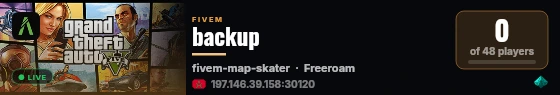 backup live status badge