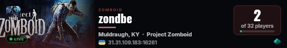 zondbe live status badge