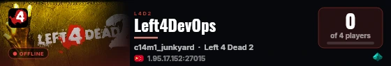 Left4DevOps live status badge