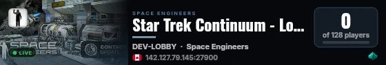 Star Trek Continuum - Lobby live status badge