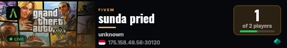 sunda pried live status badge