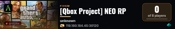 [Qbox Project] NEO RP live status badge