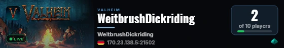 WeitbrushDickriding live status badge