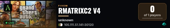 RMATRIXC2 V4 live status badge