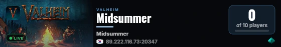 Midsummer live status badge