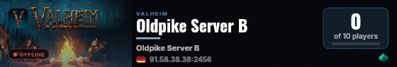 Oldpike Server B live status badge