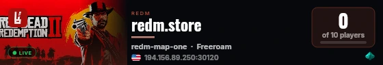 redm.store live status badge