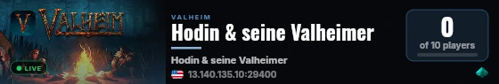 Hodin & seine Valheimer live status badge