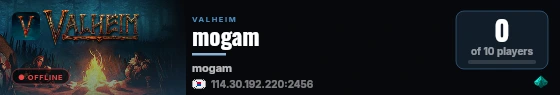 mogam live status badge