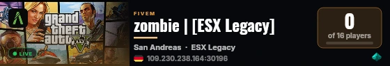 zombie | [ESX Legacy] live status badge