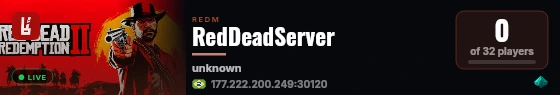 RedDeadServer live status badge