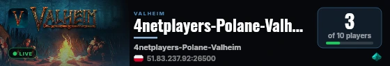 4netplayers-Polane-Valheim live status badge