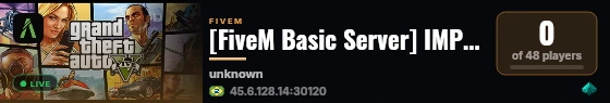 [FiveM Basic Server] IMPERIAL PVP live status badge