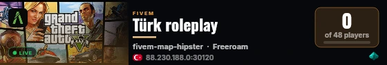 [QBCore Framework] Türk roleplay live status badge