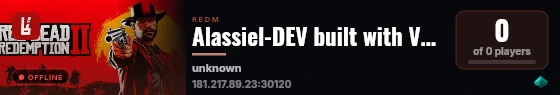 Alassiel-DEV built with VORPCore! live status badge