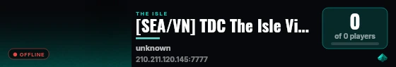 [SEA/VN] TDC The Isle Viet Nam 100 live status badge