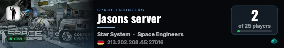 Jasons server live status badge
