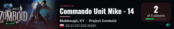 Commando Unit Mike - 14 live status badge