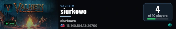 siurkowo live status badge