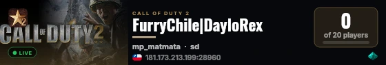 FurryChile|DayloRex live status badge