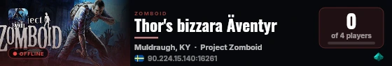 Thor's bizzara Äventyr live status badge
