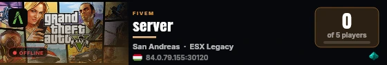server live status badge