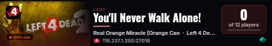You'll Never Walk Alone! live status badge