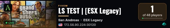 LS TEST | [ESX Legacy] live status badge