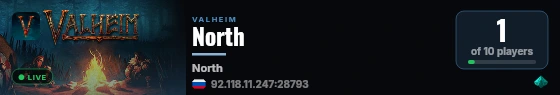 North live status badge