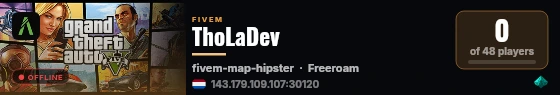 ThoLaDev live status badge