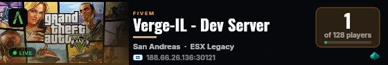 Verge-IL - Dev Server live status badge