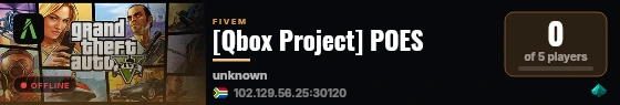 [Qbox Project] POES live status badge