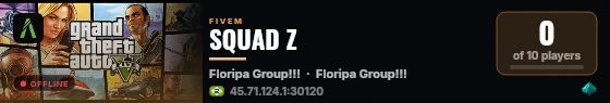 SQUAD Z live status badge