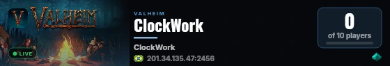 ClockWork live status badge
