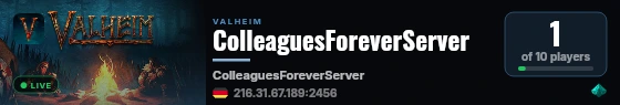 ColleaguesForeverServer live status badge
