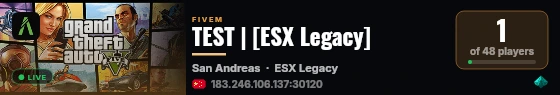 TEST | [ESX Legacy] live status badge