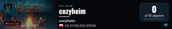 cozyheim live status badge