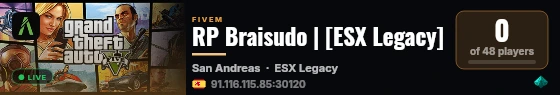 RP Braisudo | [ESX Legacy] live status badge