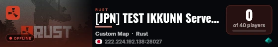 [JPN] TEST IKKUNN Server BP (Tokyo) |Japan PvE [ASIA] live status badge