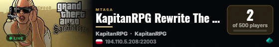 KapitanRPG Rewrite The Story| Polski Server RPG | Dołącz już dziś live status badge