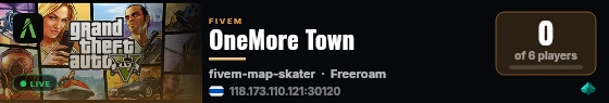 OneMore Town live status badge